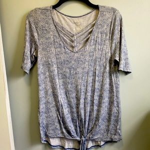 Womens blue speckled top🪺